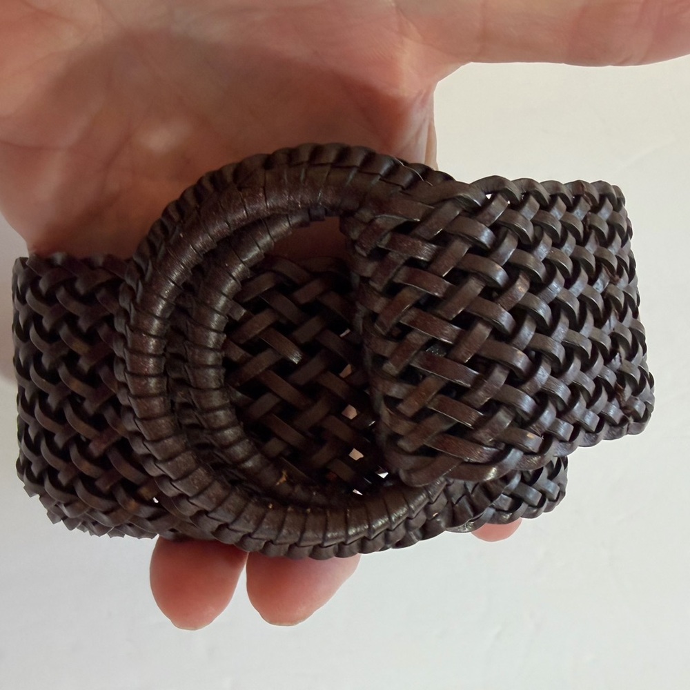 J. Crew Belt Brown woven size M/L - Picture 3 of 11